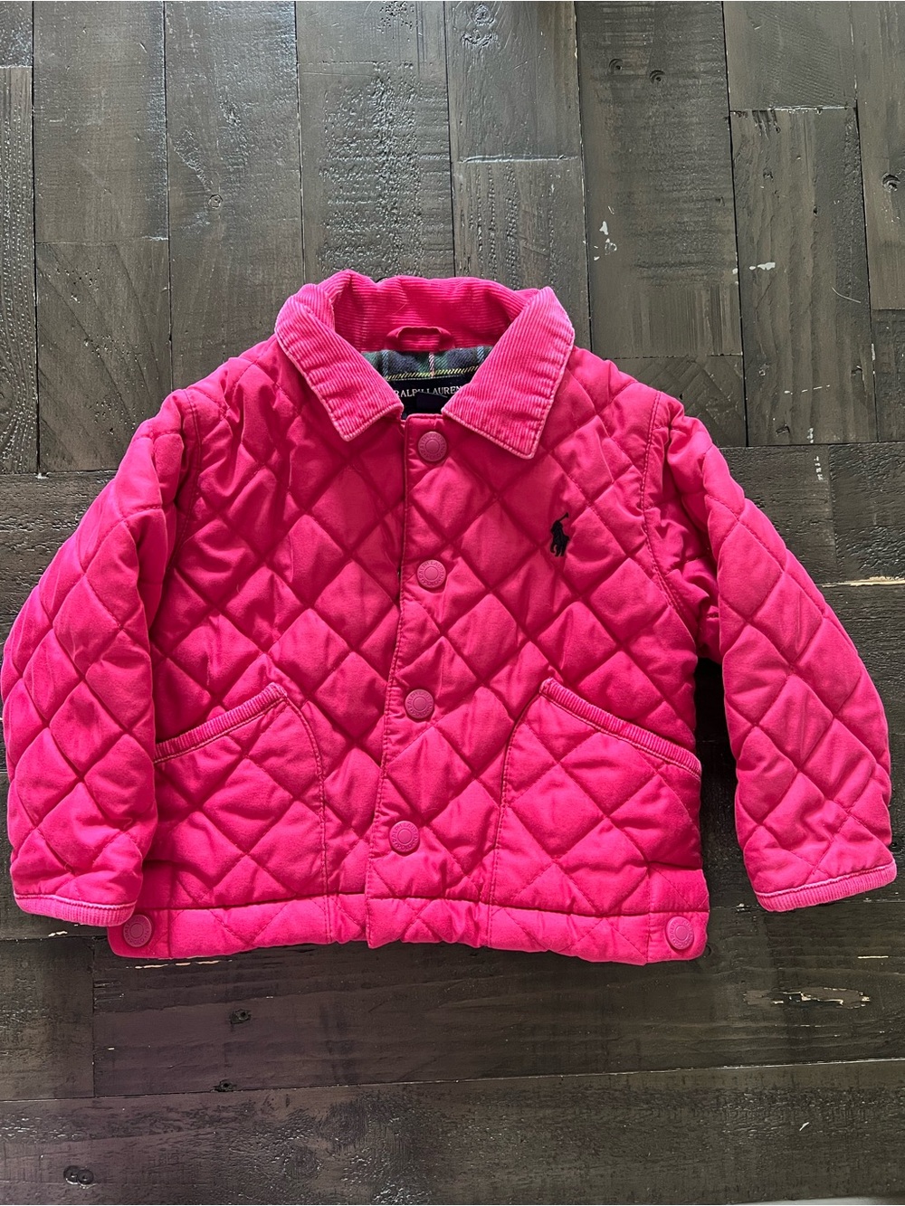 Ralph Lauren Hot Pink Quilted Jacket